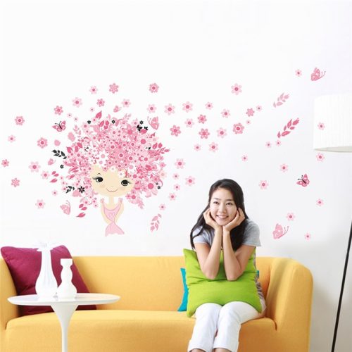 Rózsaszín álom falmatrica kislányszobába 