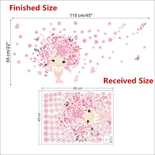 Rózsaszín álom falmatrica kislányszobába 