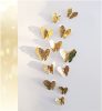 Dekorációs pillangó arany és ezüst színben 