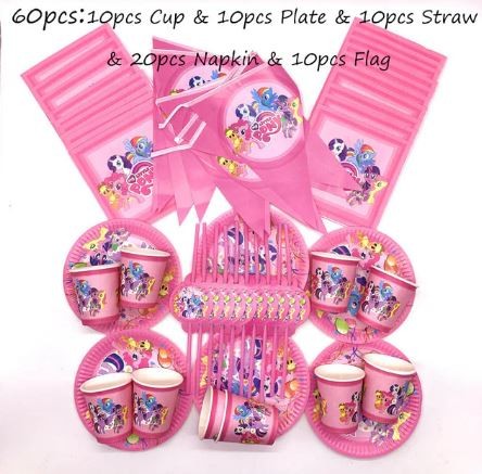 My Little Pony party szett 50 db-os