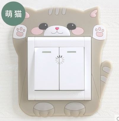 Fluoreszkáló- világító Villany kapcsoló keretek- matricák 