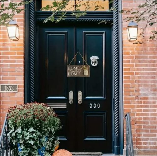 Otthon Édes Otthon Virágos Dekorációs Tábla 