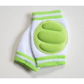 Baba térdvédő zöld-fehér 