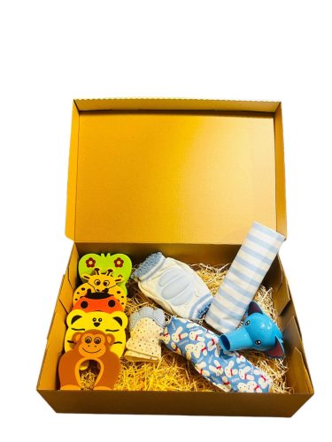 Babaköszöntő ajándékcsomag - Baby Gift  Box- Blue Dream