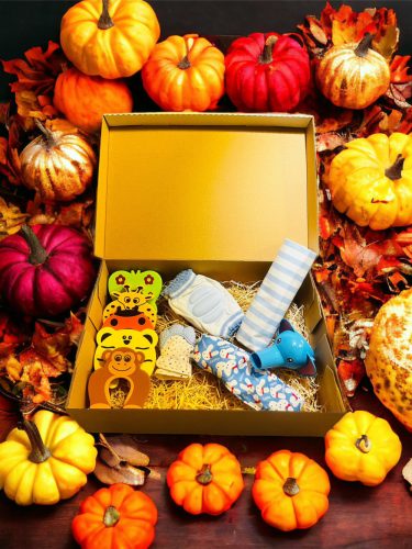 Babaköszöntő ajándékcsomag - Baby Gift  Box- Blue Dream