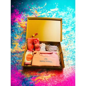 Babaköszöntő Ajándékcsomag - Baby Gift Box -Pink Girl