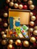 Babaköszöntő ajándékcsomag- Baby gift Box- Animal Zöld-Kék