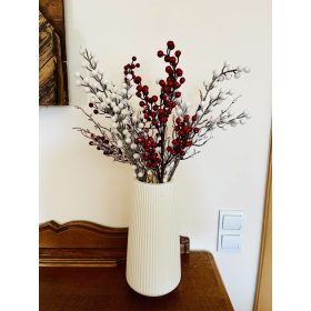 Karácsonyi Dekorációs Csokor Piros-Fehér 