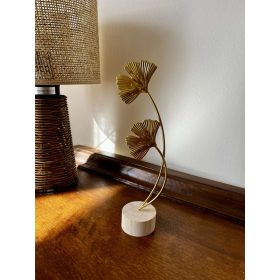 Fém Asztaldísz Ginkó Levél mintájú