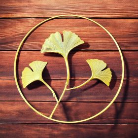 Fém Faldísz Ginkó Levél mintával