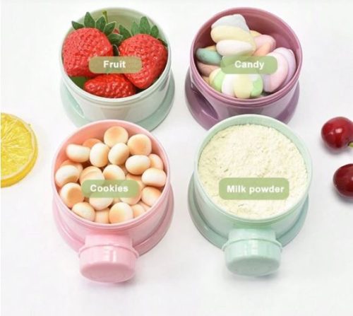 Hordozható tápszer vagy snacktartály lila