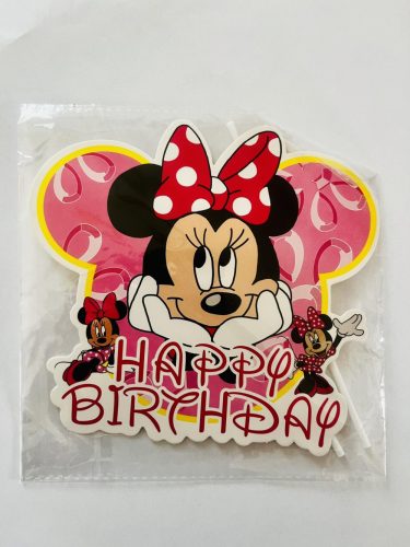 Minnie Mouse Torta Dekoráció 