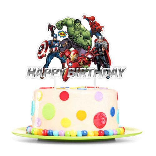 Avengers- Bosszúállók Torta Dekoráció Készleten