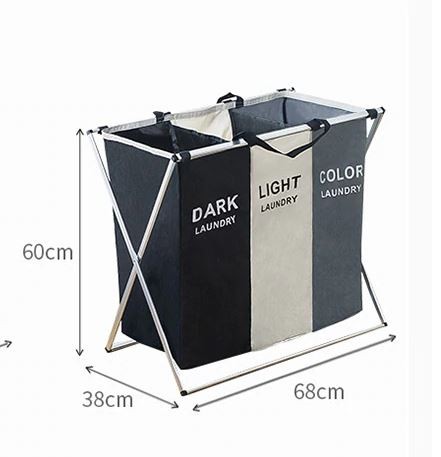 Szennyes tároló kosár több rekeszes 