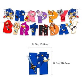 Sonic Szülinapi Dekoráció 
