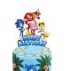 Sonic Születésnapi Torta Dekoráció 