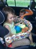Játszó és étkező tálca gyerekeknek autóba, babakocsihoz- Autós tálca-Készletről azonnal