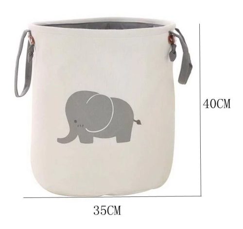 Elefántos játéktároló gyerekszobába 