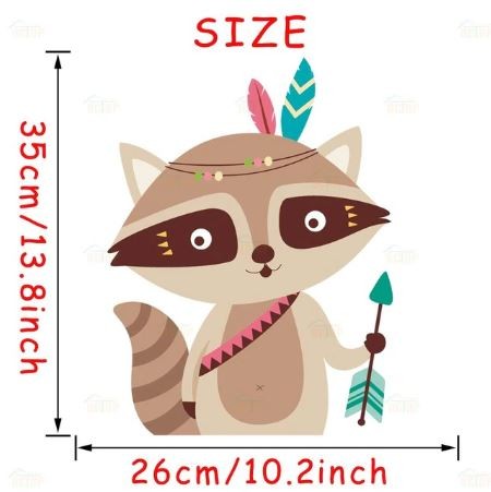 Indián díszes mosómacis falmatrica 