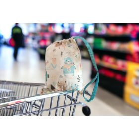   Erdei Állat mintás BEVÁSÁRLÓKOCSI HUZAT / BEVÁSÁRLÓKOCSIBETÉT GYEREKEKNEK