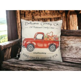 Karácsonyi autós Dekorációs Párnahuzat