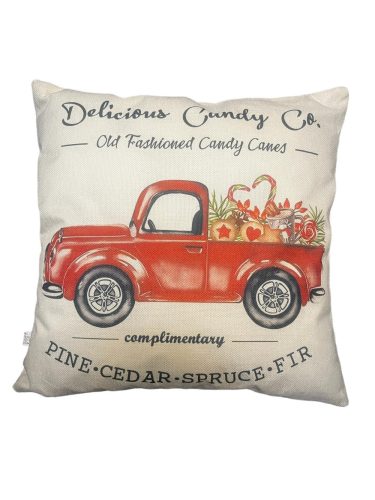 Karácsonyi autós Dekorációs Párnahuzat