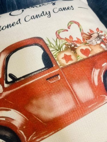 Karácsonyi autós Dekorációs Párnahuzat