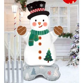 Hóember formájú Lufi Dekoráció