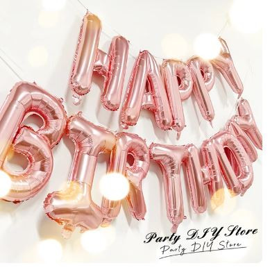 Happy Birthday Lufi Felirat Rose Gold