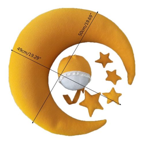 Baba Fotózás - Sárga Hold párna sapkával 