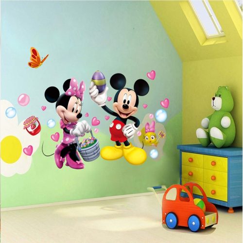 Mickey és Minnie egér falmatrica készletről
