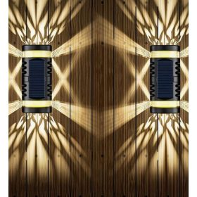 Falra helyezhető napelmes lámpa meleg fényű