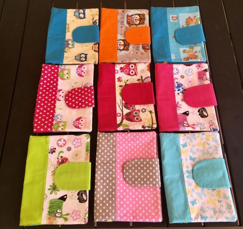 Pelenkázó neszeszer , pelenkázó táska- Rózsaszín -Szürke Szivek