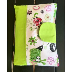 Pelenkázó neszeszer , pelenkázó táska- Zöld kutyusok