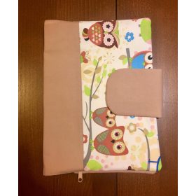 Pelenkázó neszeszer, pelenkázó táska- Barna baglyos