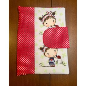   Pelenkázó neszeszer , pelenkázó táska-Piros pöttyös katicás kislány