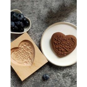 Szív Formájú Fa Sütőforma 