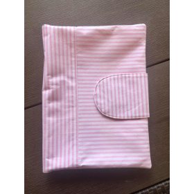   Pelenkázó neszeszer , pelenkázó táska- Rózsaszín -Fehér Csíkos