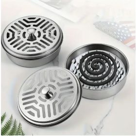 Rozsdamentes Acél hamutartó Szúnyogtekercs tartóval