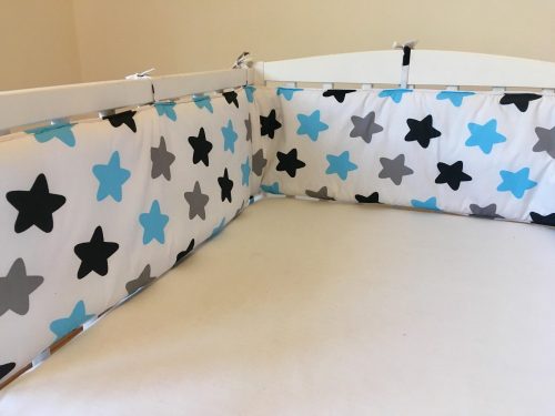 Nagy kék csillagos egyenes rácsvédő 