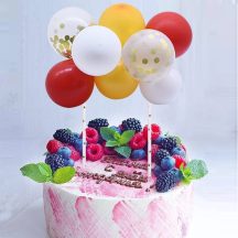 Torta dekoráció- mini lufi - extra színes készletről
